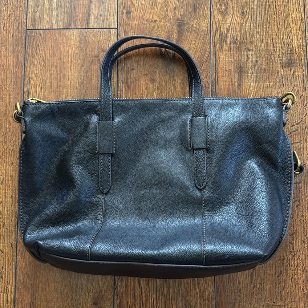 Fossil Black Leather Crossbody Bag - Picture 5 of 5